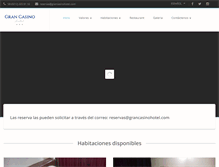 Tablet Screenshot of grancasinohotel.com